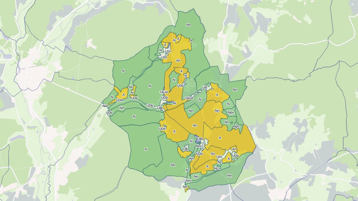 Aperçu cartographique de Vaux d'Amognes, centré sur la commune