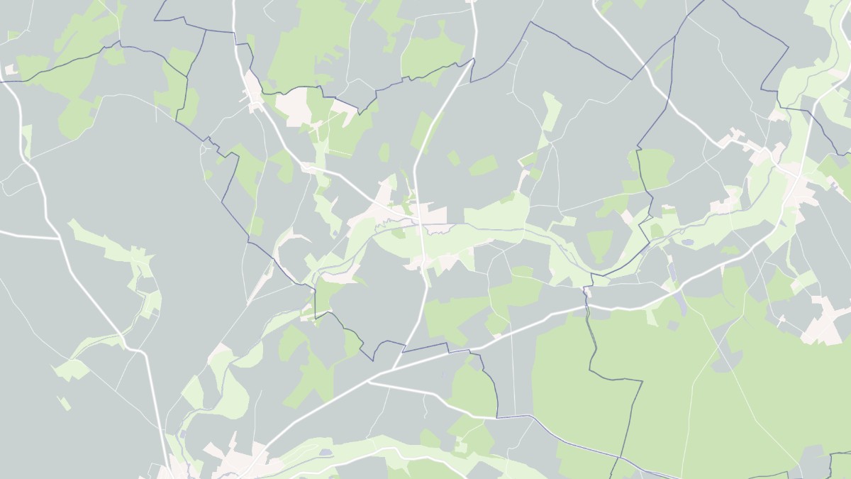 Aperçu cartographique de Perroy, centré sur la commune