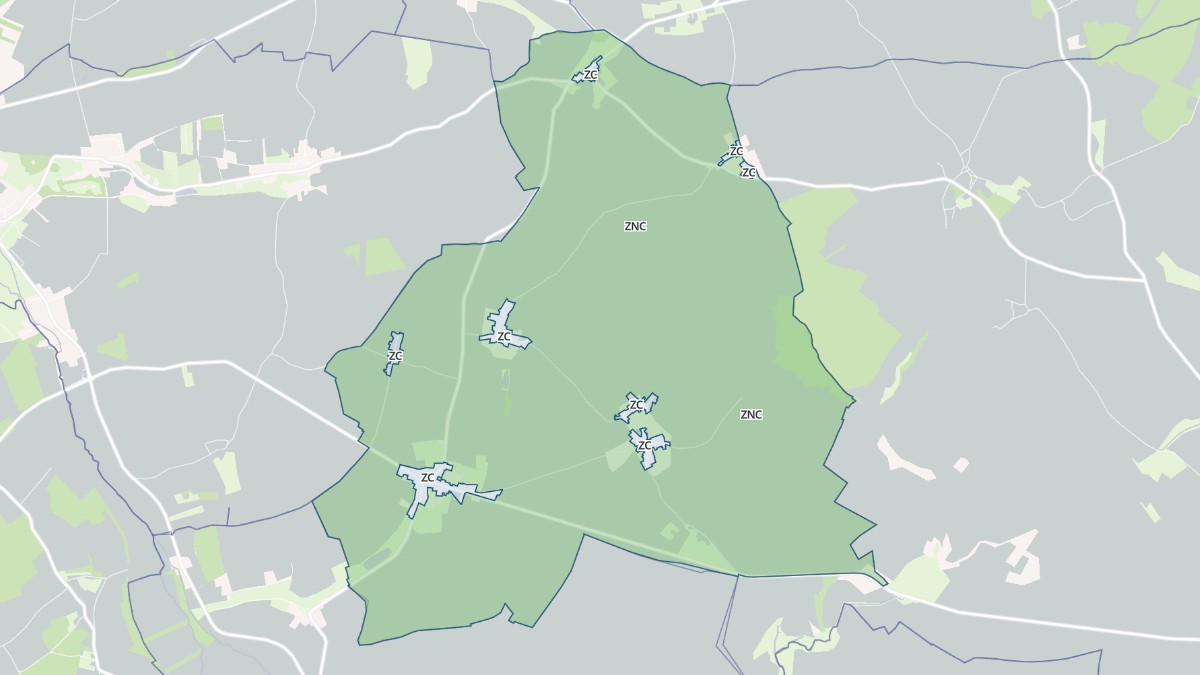 Aperçu cartographique de Pougny, centré sur la commune