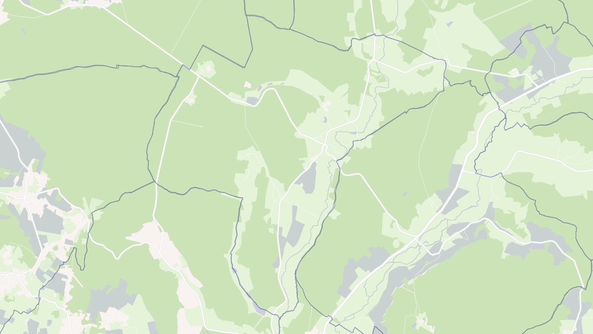 Aperçu cartographique de Saint-Aubin-les-Forges, centré sur la commune