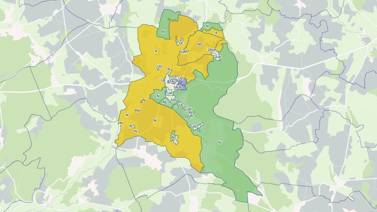 Aperçu cartographique de Saint-Benin-d'Azy, centré sur la commune