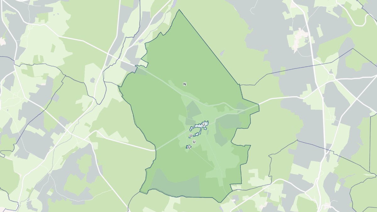 Aperçu cartographique de Saint-Bonnot, centré sur la commune