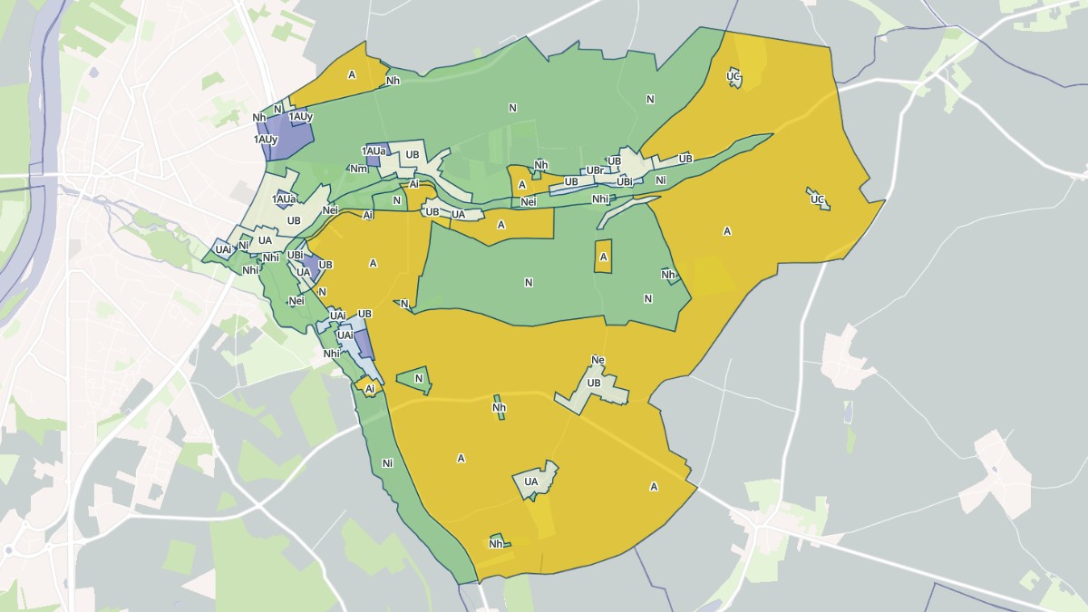 Aperçu cartographique de Saint-Père, centré sur la commune