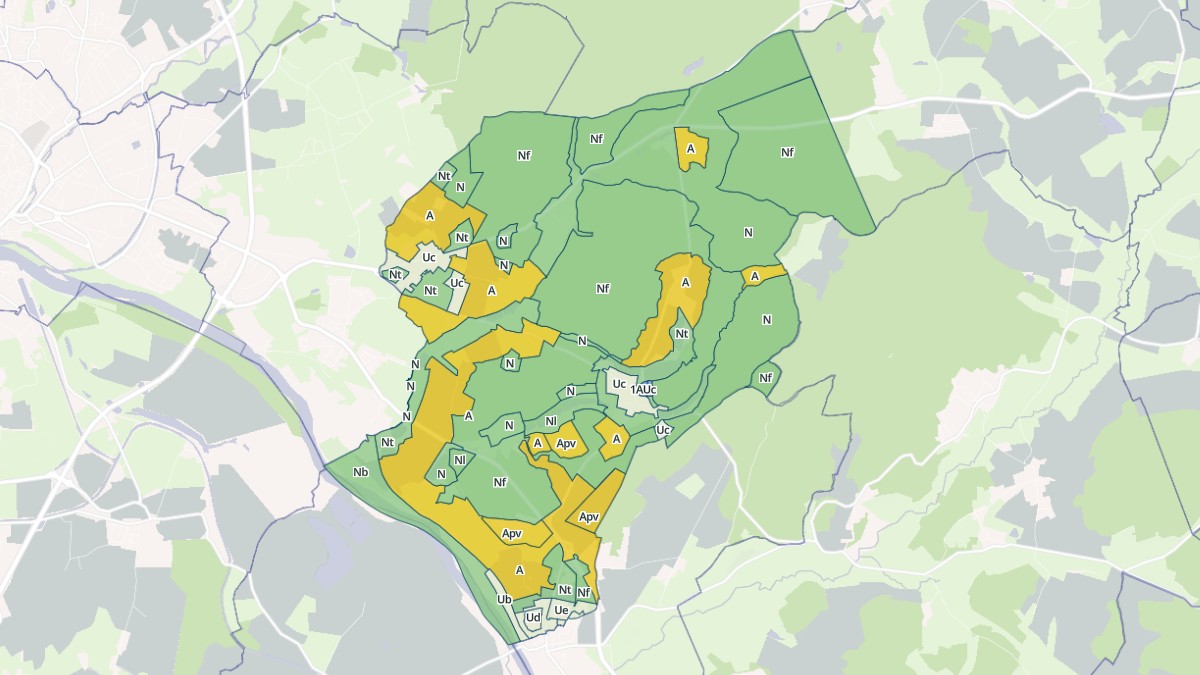 Aperçu cartographique de Sauvigny-les-Bois, centré sur la commune