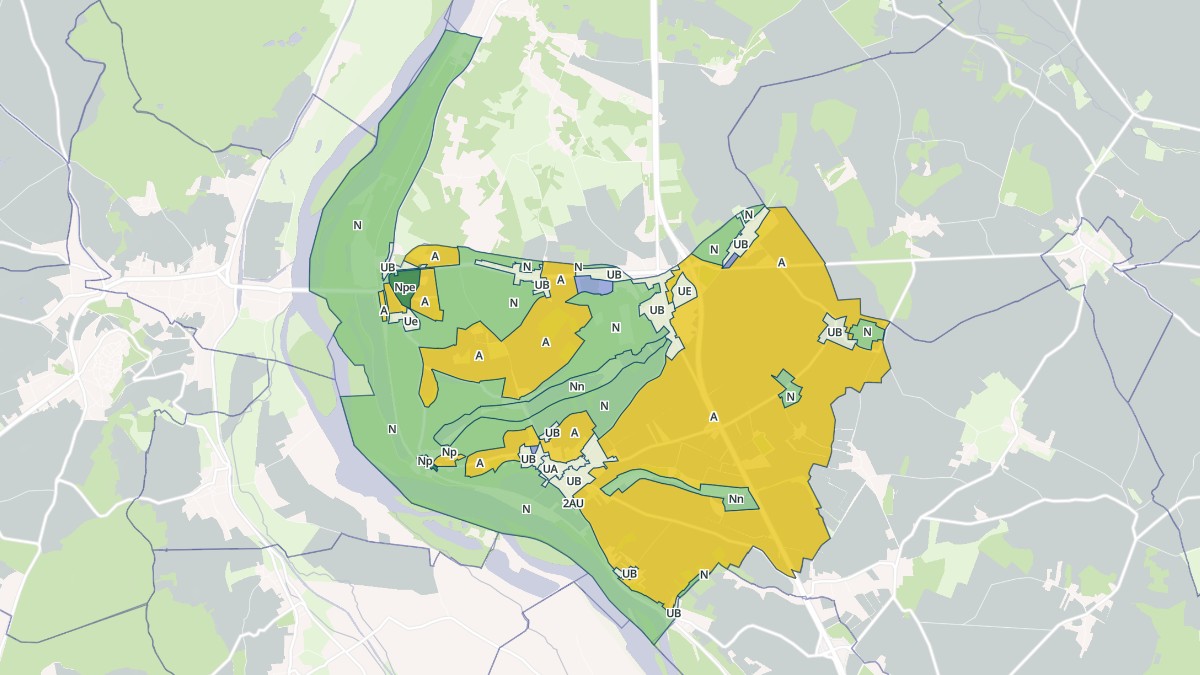 Aperçu cartographique de Tracy-sur-Loire, centré sur la commune