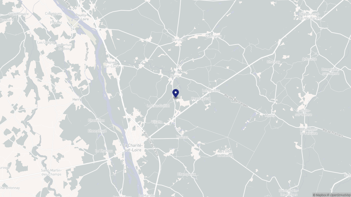 Aperçu cartographique de Varennes-lès-Narcy, centré sur la commune