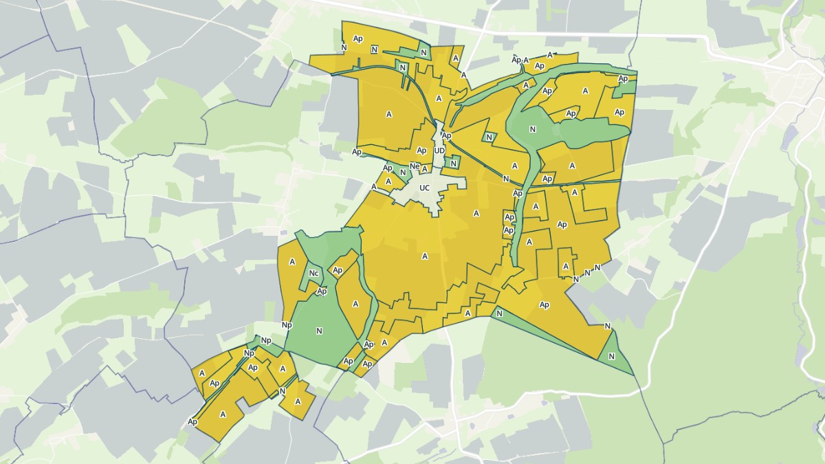 Aperçu cartographique de Aibes, centré sur la commune