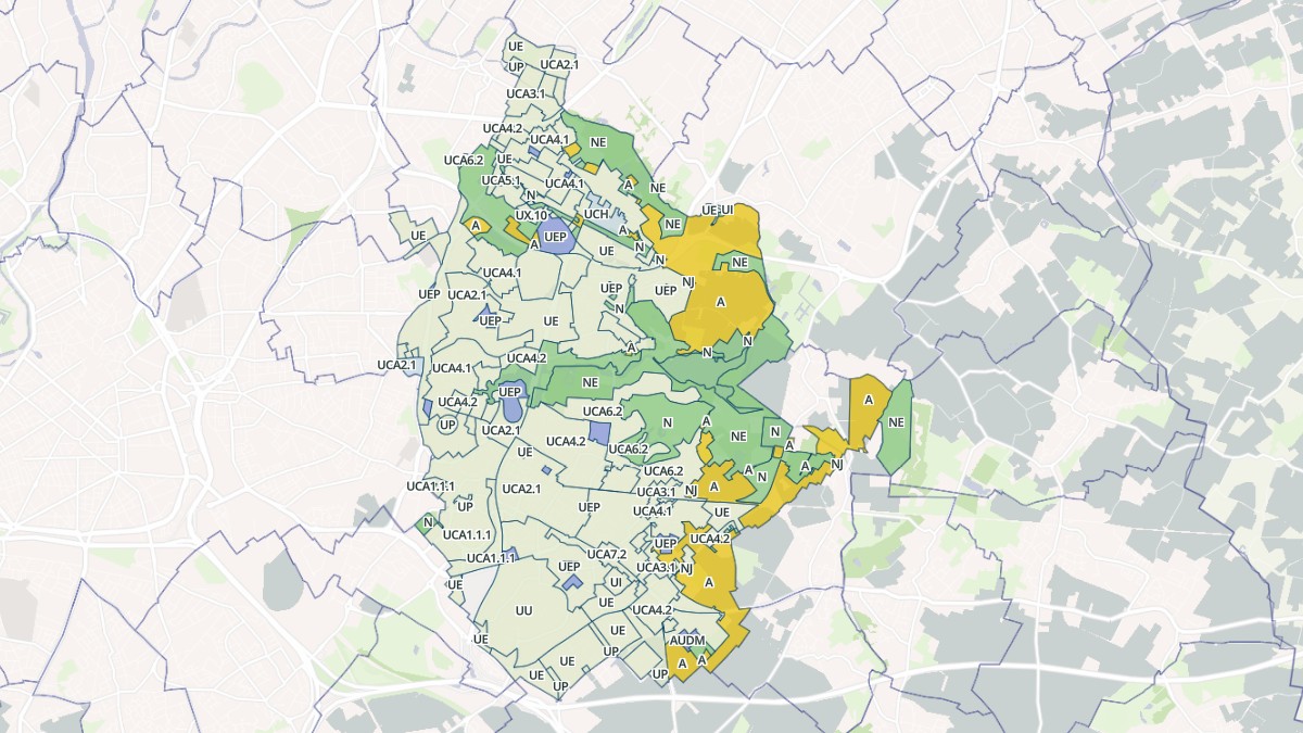 Aperçu cartographique de Villeneuve-d'Ascq, centré sur la commune