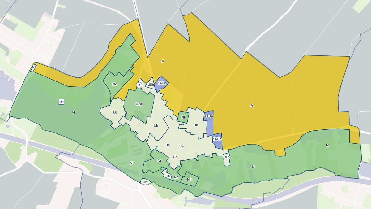 Aperçu cartographique de Aubigny-au-Bac, centré sur la commune