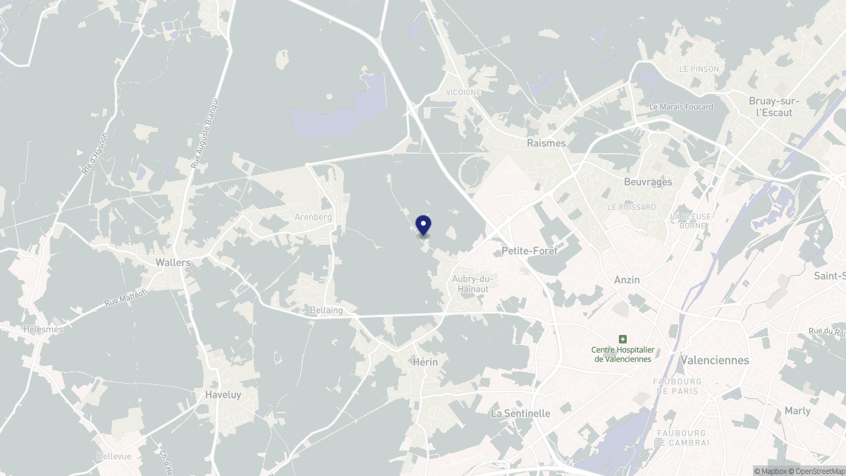 Aperçu cartographique de Aubry-du-Hainaut, centré sur la commune
