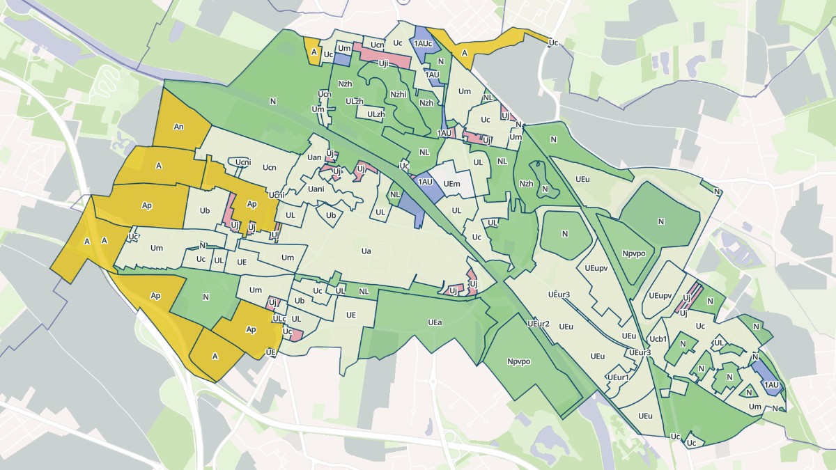 Aperçu cartographique de Auby, centré sur la commune