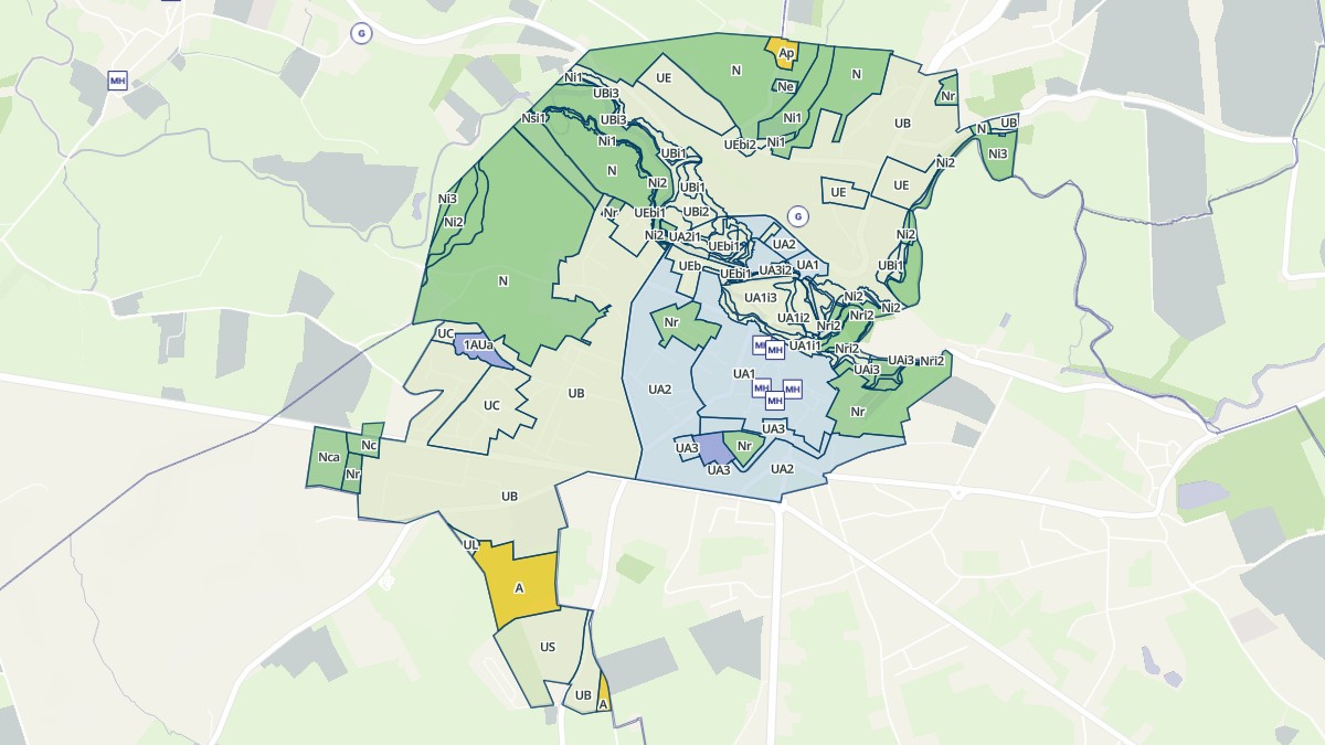 Aperçu cartographique de Avesnes-sur-Helpe, centré sur la commune
