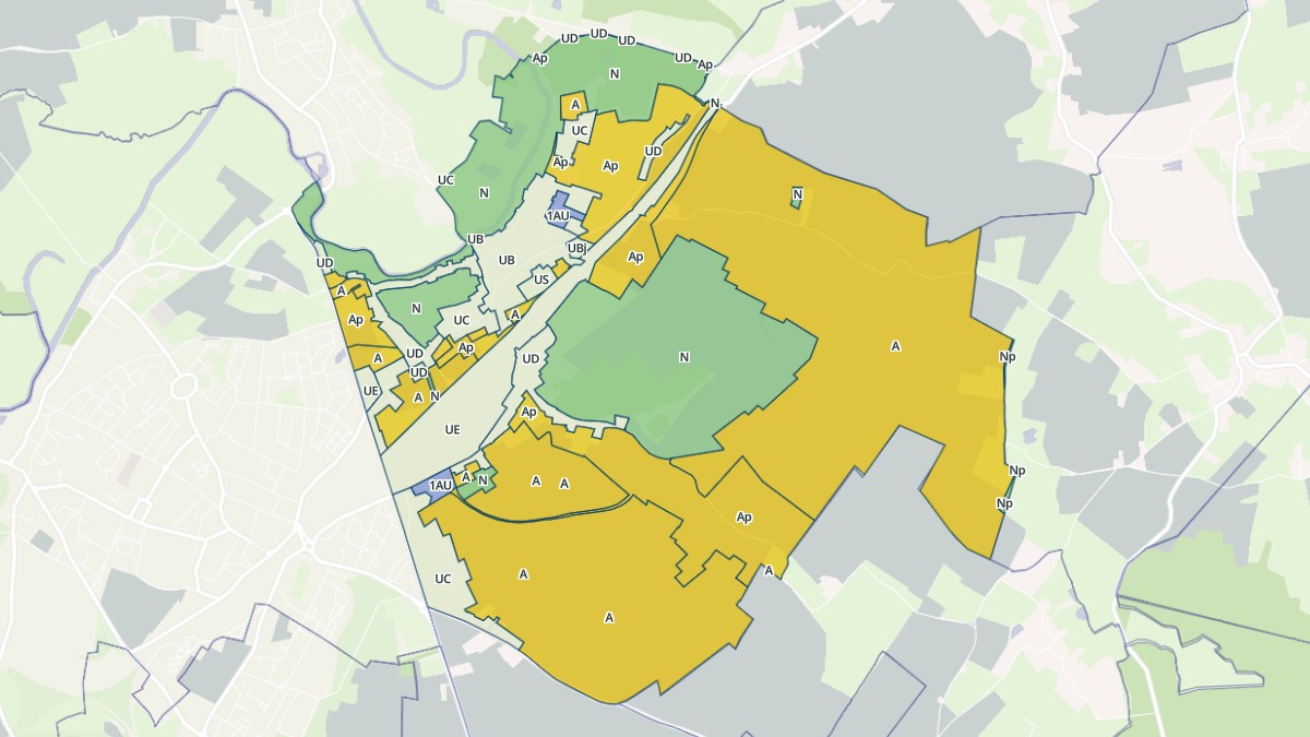 Aperçu cartographique de Bachant, centré sur la commune