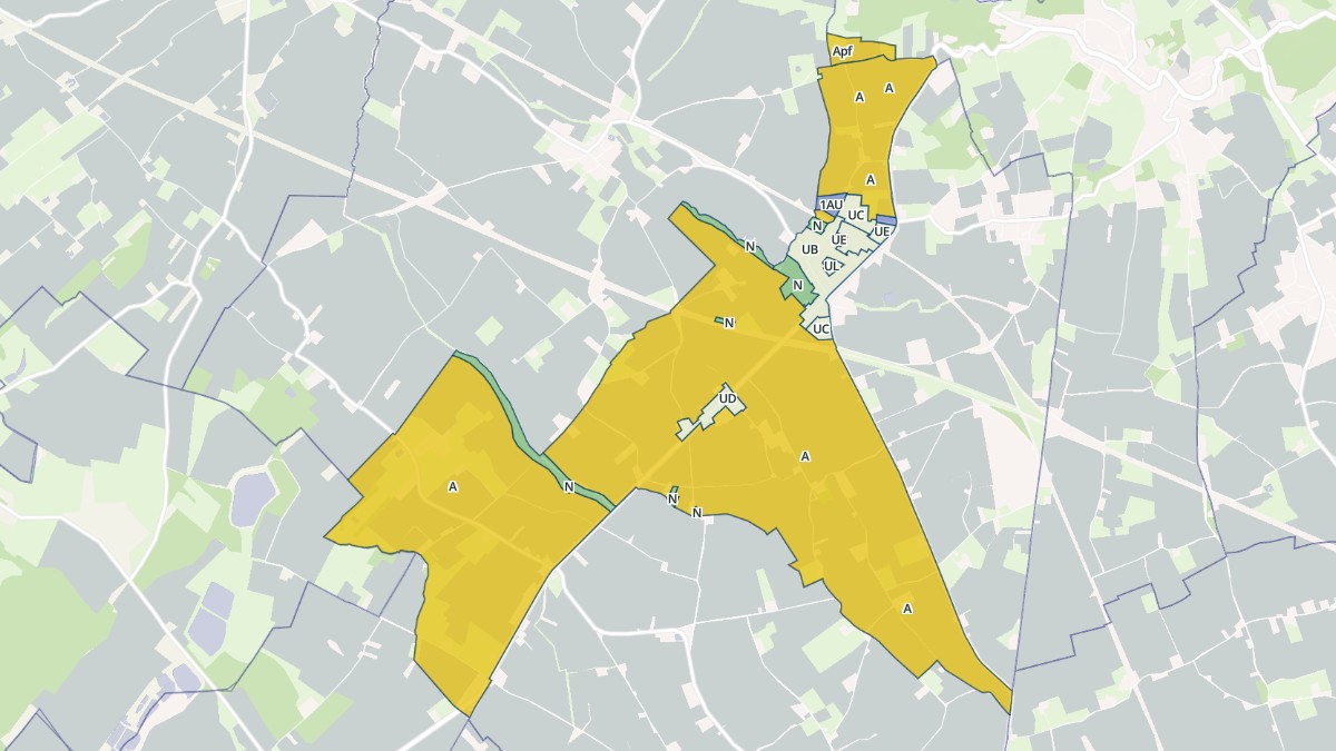 Aperçu cartographique de Bavinchove, centré sur la commune