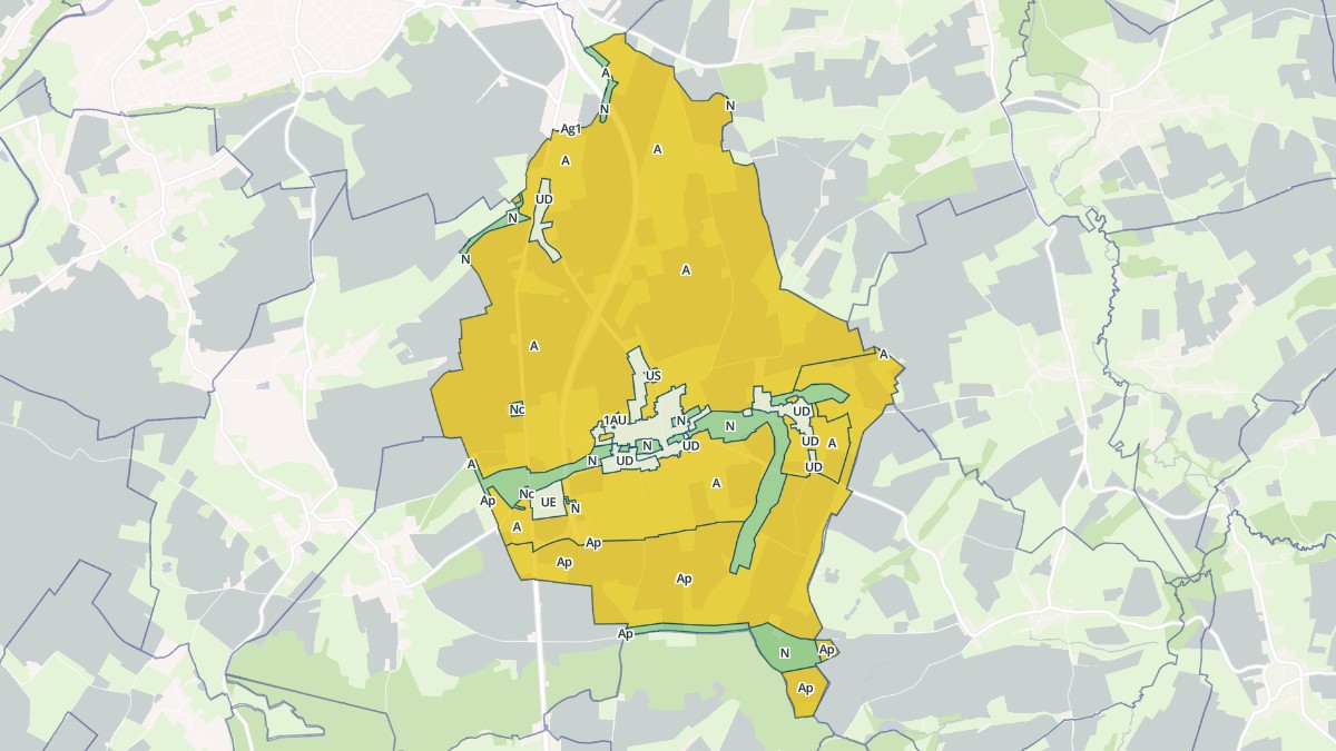 Aperçu cartographique de Beaufort, centré sur la commune