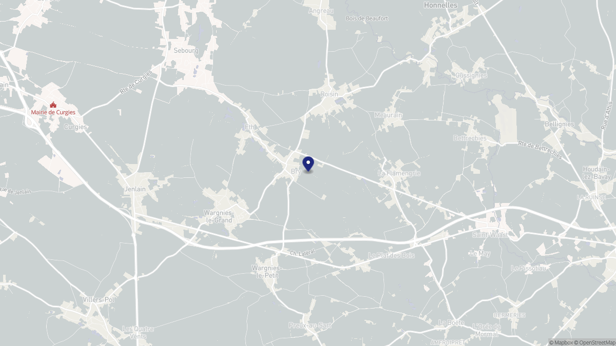 Aperçu cartographique de Bry, centré sur la commune