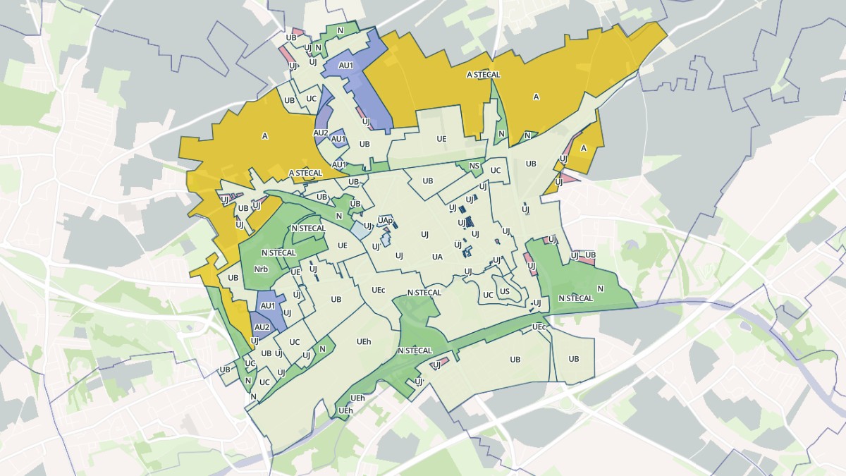 Aperçu cartographique de Denain, centré sur la commune