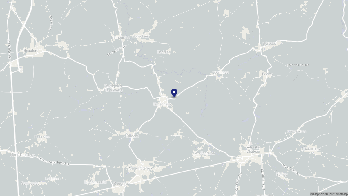 Aperçu cartographique de Dimechaux, centré sur la commune