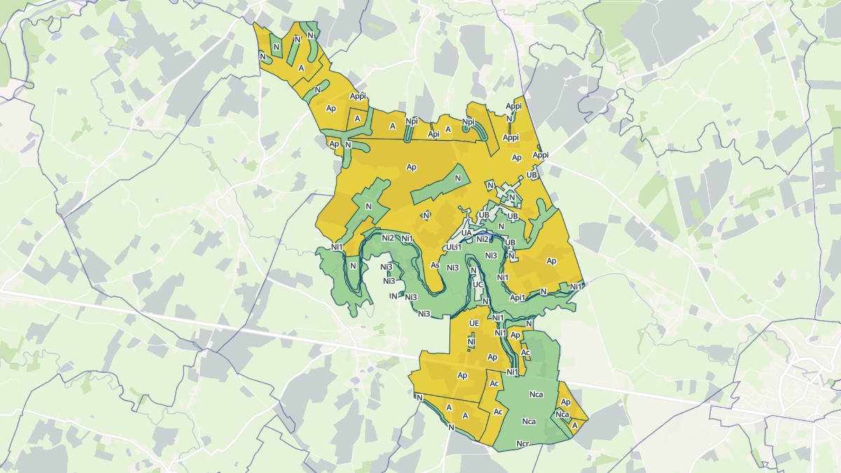 Aperçu cartographique de Dompierre-sur-Helpe, centré sur la commune