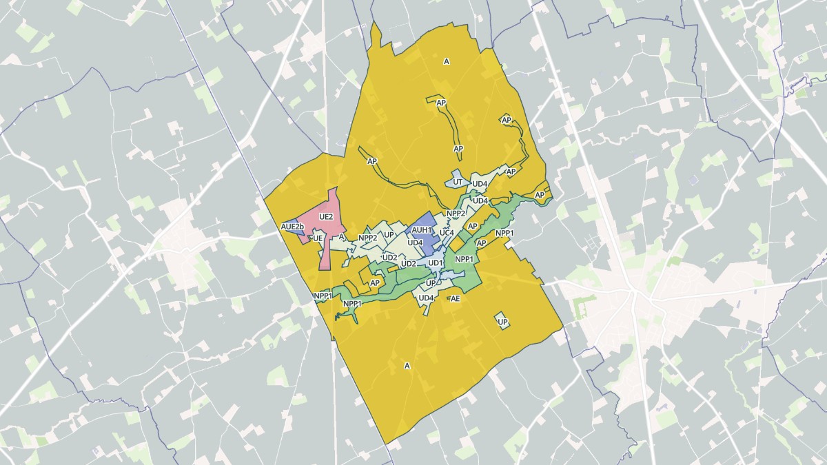 Aperçu cartographique de Esquelbecq, centré sur la commune