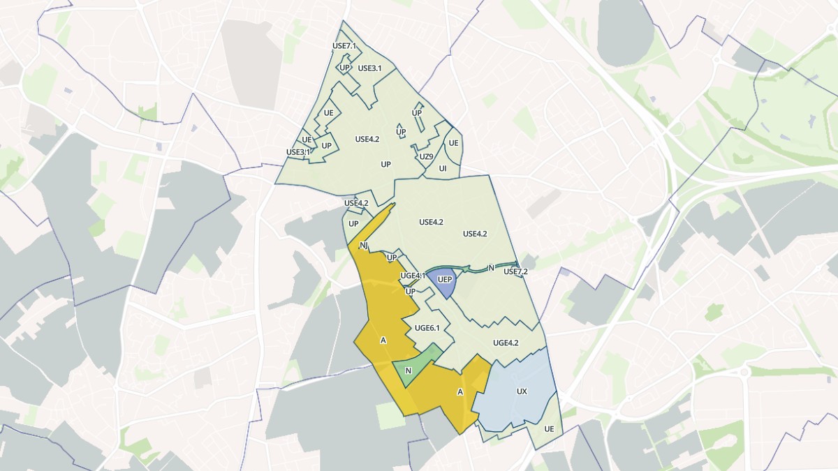 Aperçu cartographique de Faches-Thumesnil, centré sur la commune