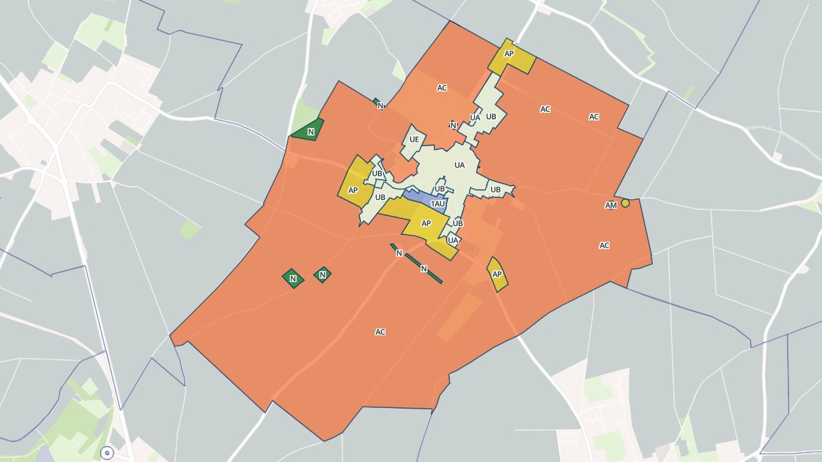 Aperçu cartographique de Fressain, centré sur la commune
