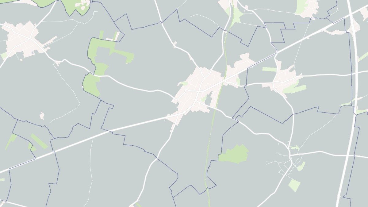 Aperçu cartographique de Gouzeaucourt, centré sur la commune