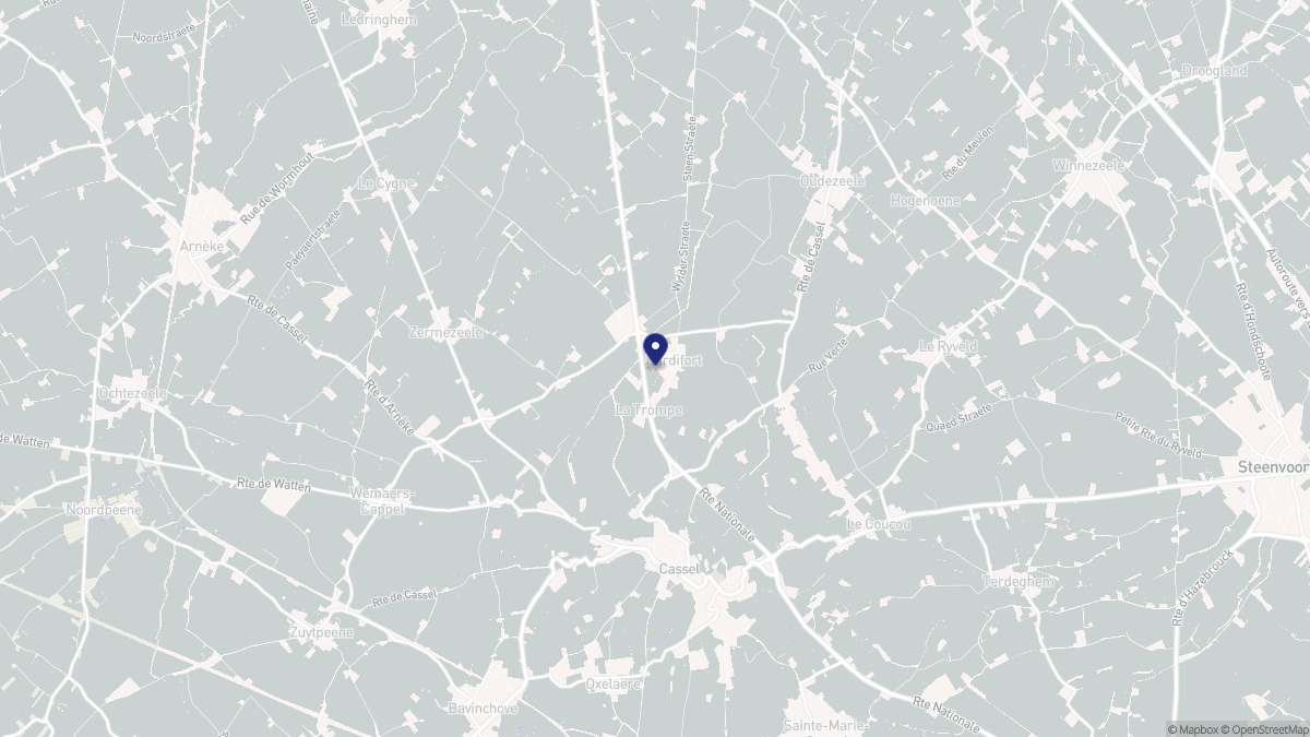 Aperçu cartographique de Hardifort, centré sur la commune