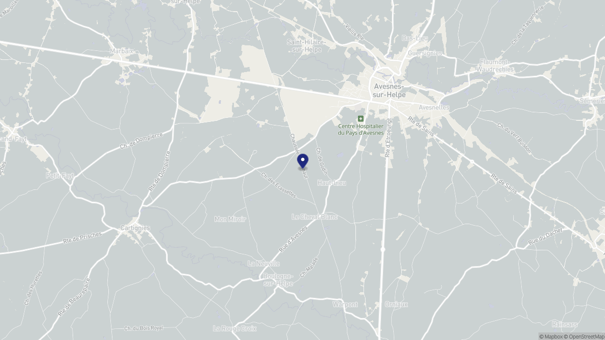 Aperçu cartographique de Haut-Lieu, centré sur la commune