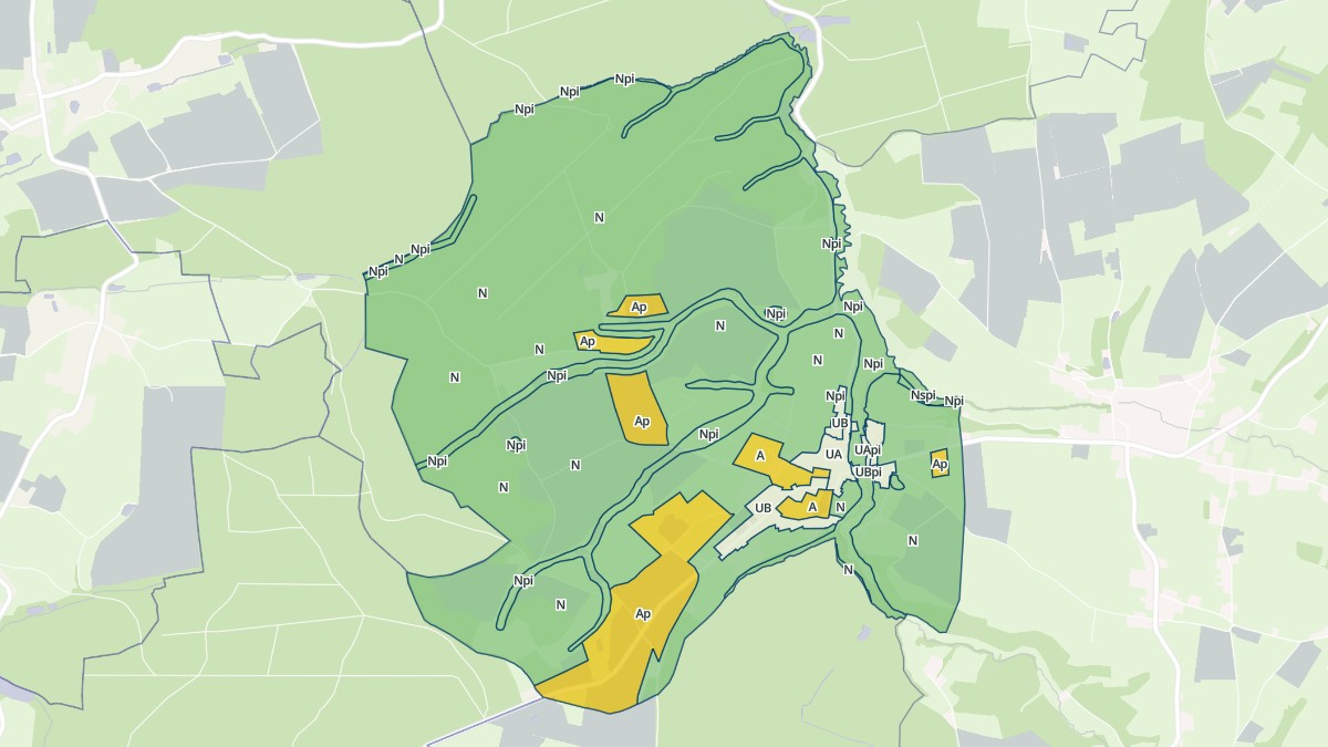 Aperçu cartographique de Hestrud, centré sur la commune