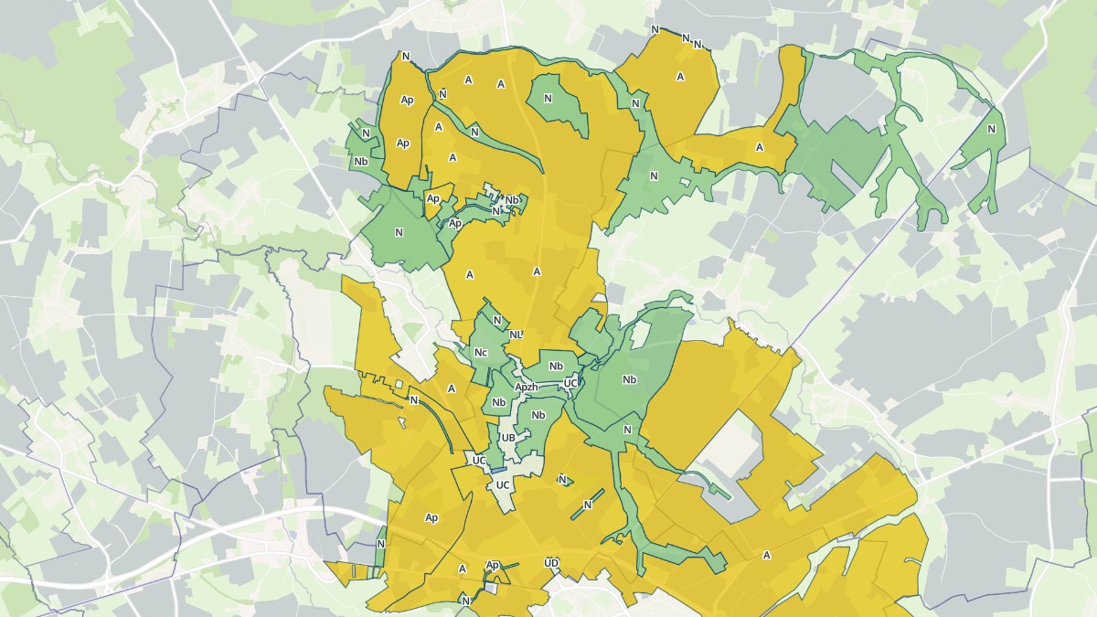 Aperçu cartographique de Houdain-lez-Bavay, centré sur la commune