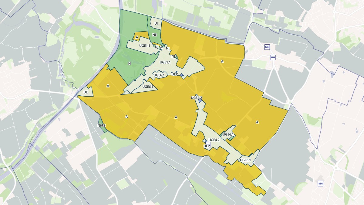 Aperçu cartographique de Houplin-Ancoisne, centré sur la commune