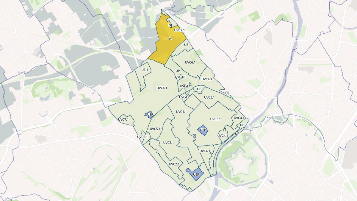 Aperçu cartographique de Lambersart, centré sur la commune
