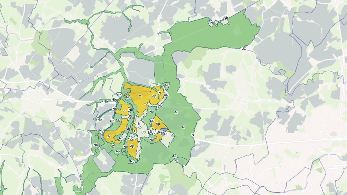 Aperçu cartographique de La Longueville, centré sur la commune