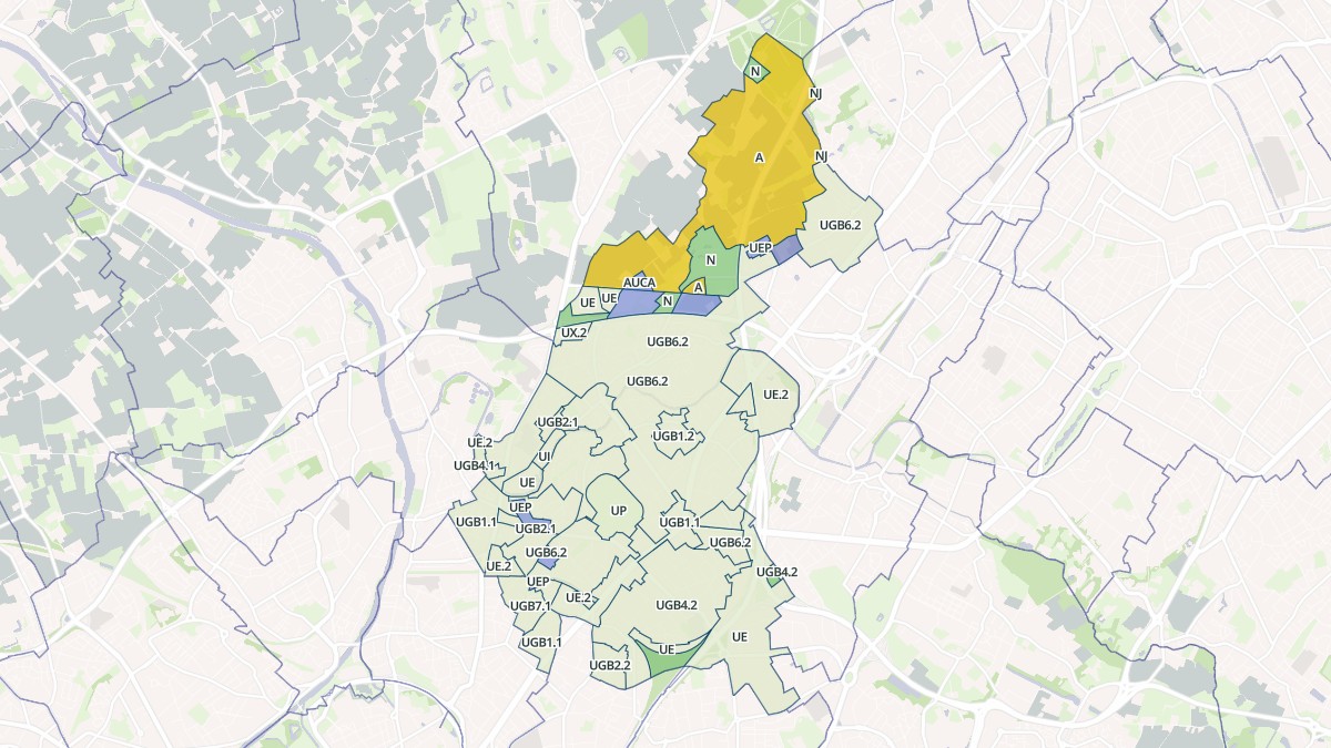Aperçu cartographique de Marcq-en-Barœul, centré sur la commune