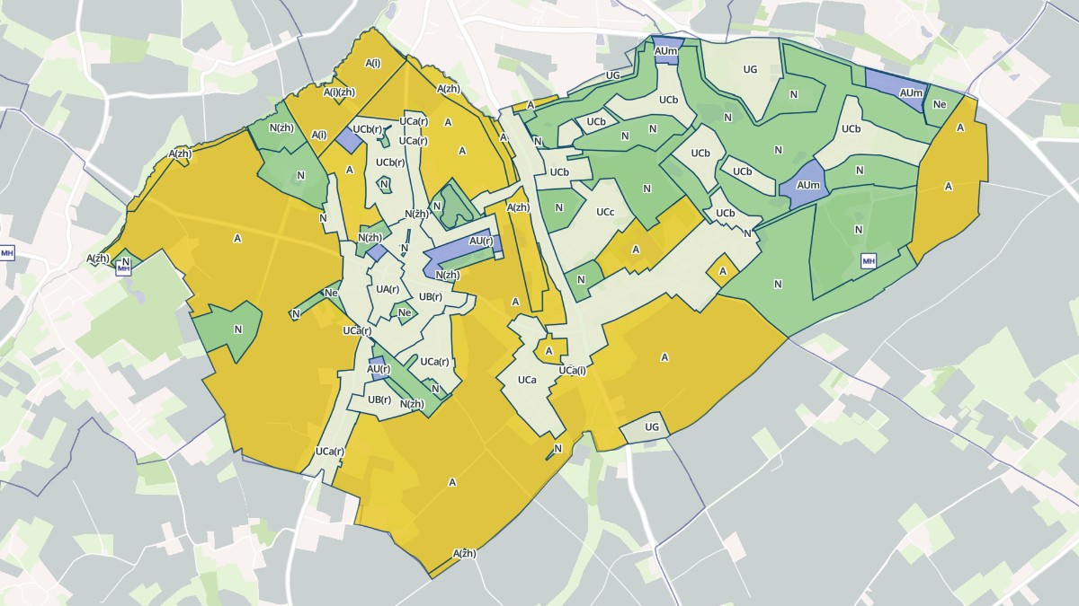 Aperçu cartographique de Mérignies, centré sur la commune