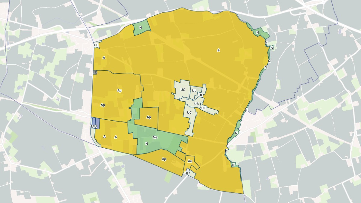 Aperçu cartographique de Merris, centré sur la commune