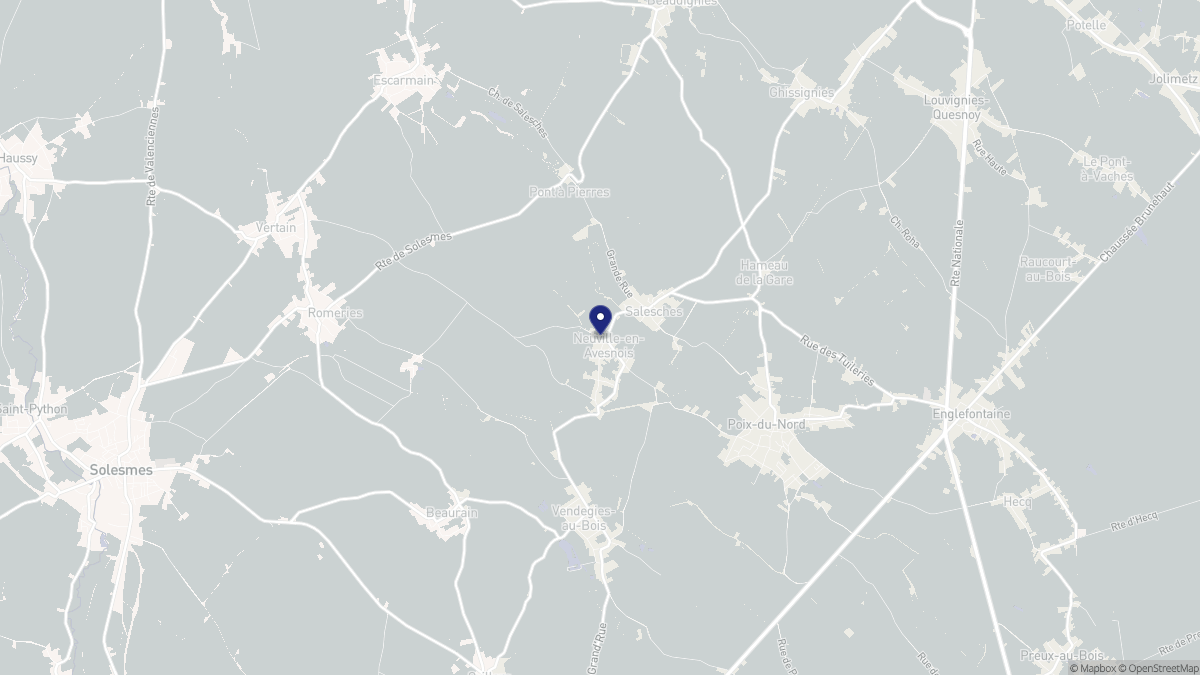 Aperçu cartographique de Neuville-en-Avesnois, centré sur la commune