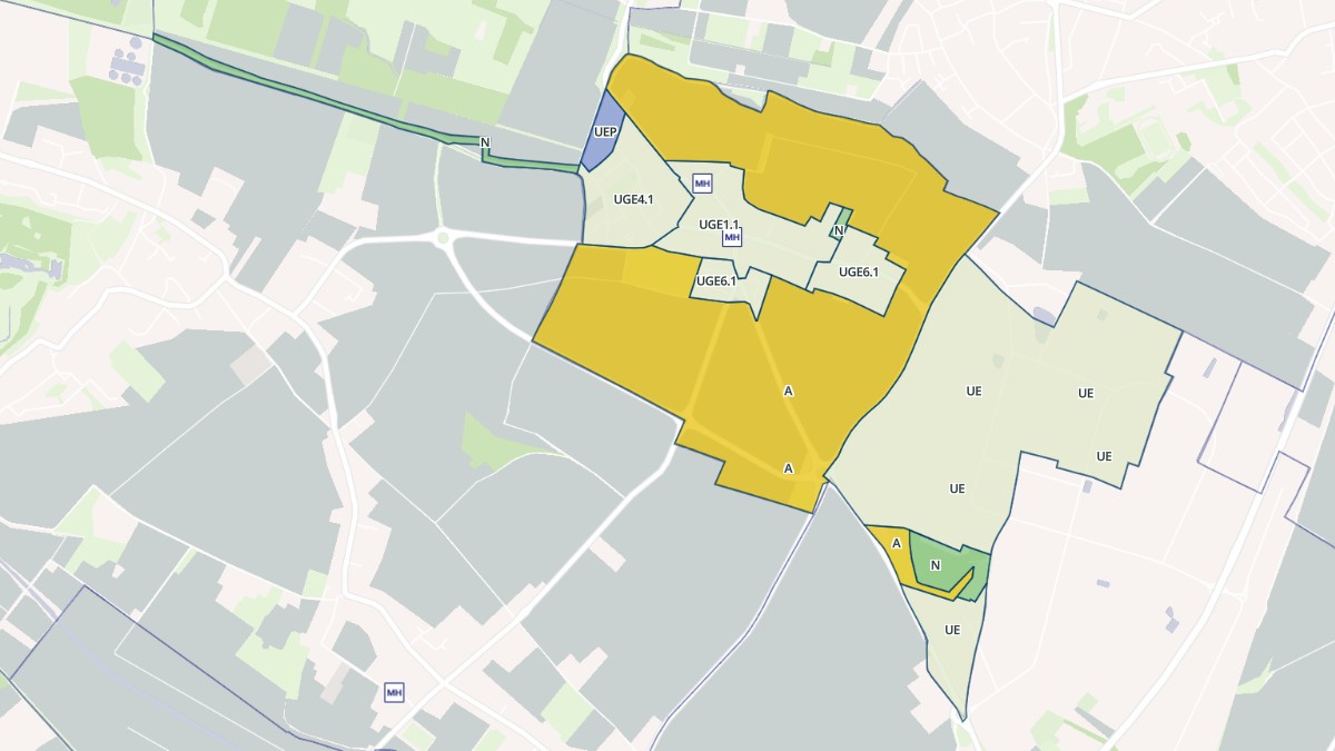 Aperçu cartographique de Noyelles-lès-Seclin, centré sur la commune