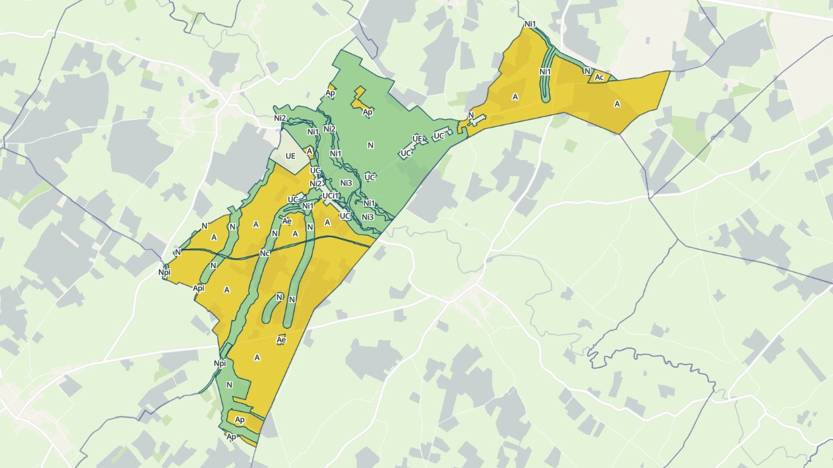 Aperçu cartographique de Petit-Fayt, centré sur la commune