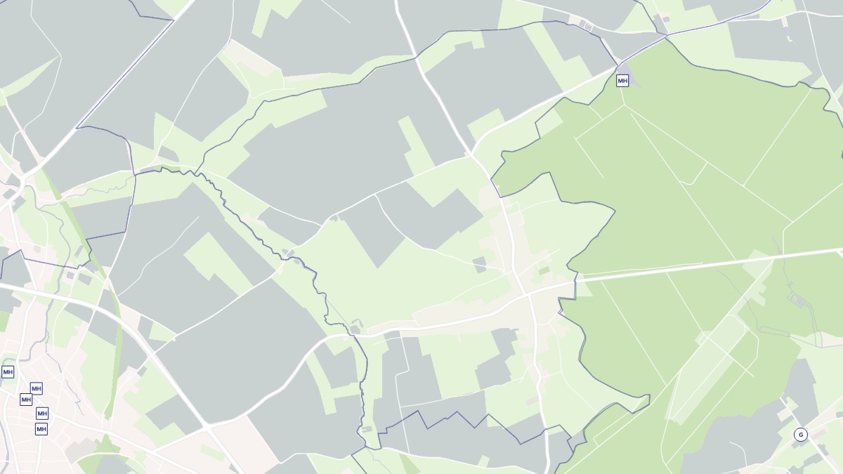 Aperçu cartographique de Pommereuil, centré sur la commune