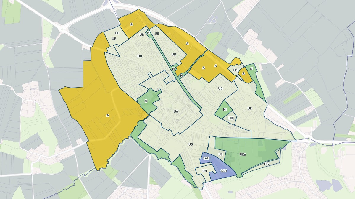 Aperçu cartographique de Pont-à-Marcq, centré sur la commune