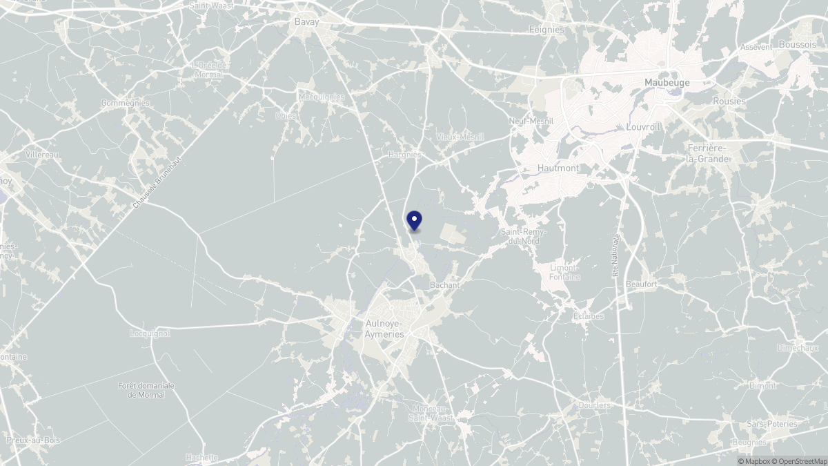Aperçu cartographique de Pont-sur-Sambre, centré sur la commune