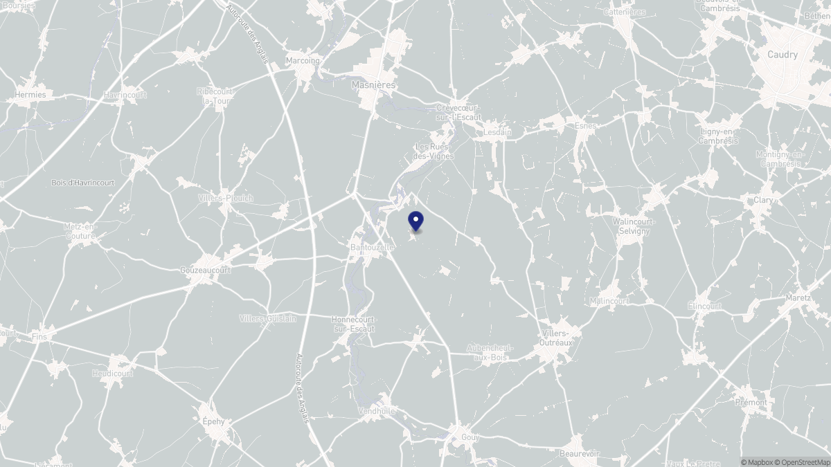 Aperçu cartographique de Les Rues-des-Vignes, centré sur la commune