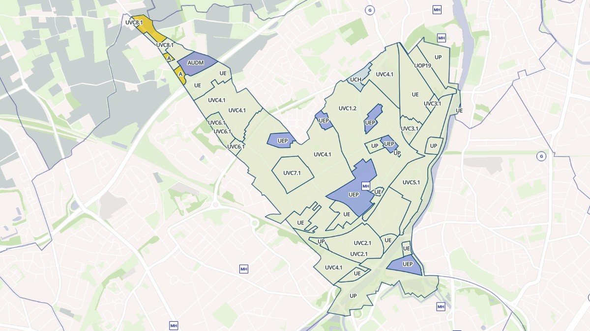 Aperçu cartographique de Saint-André-lez-Lille, centré sur la commune