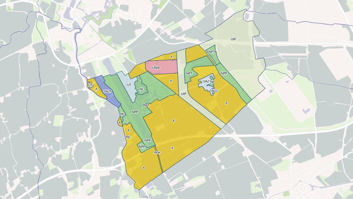 Aperçu cartographique de Saint-Georges-sur-l'Aa, centré sur la commune
