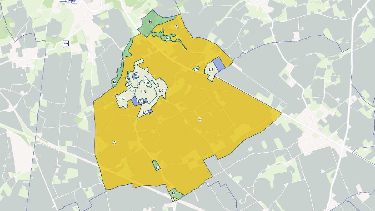 Aperçu cartographique de Sainte-Marie-Cappel, centré sur la commune