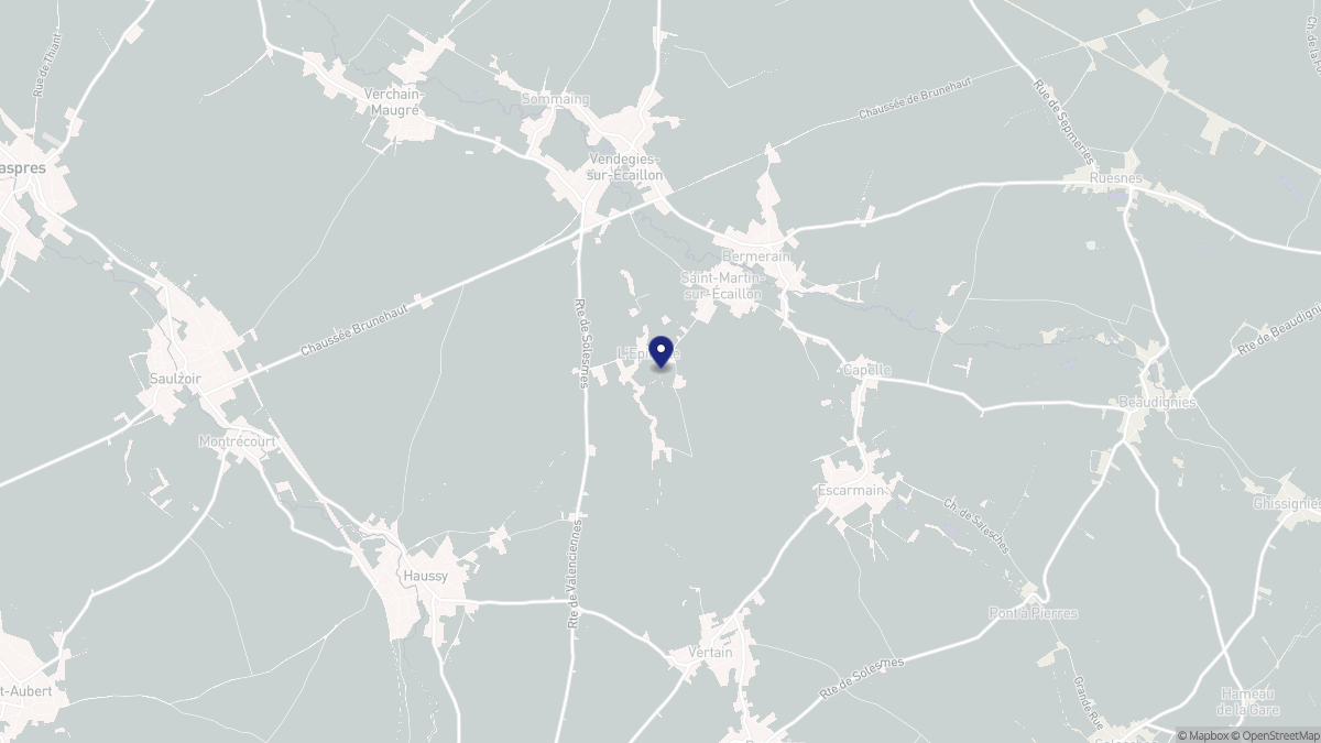 Aperçu cartographique de Saint-Martin-sur-Écaillon, centré sur la commune
