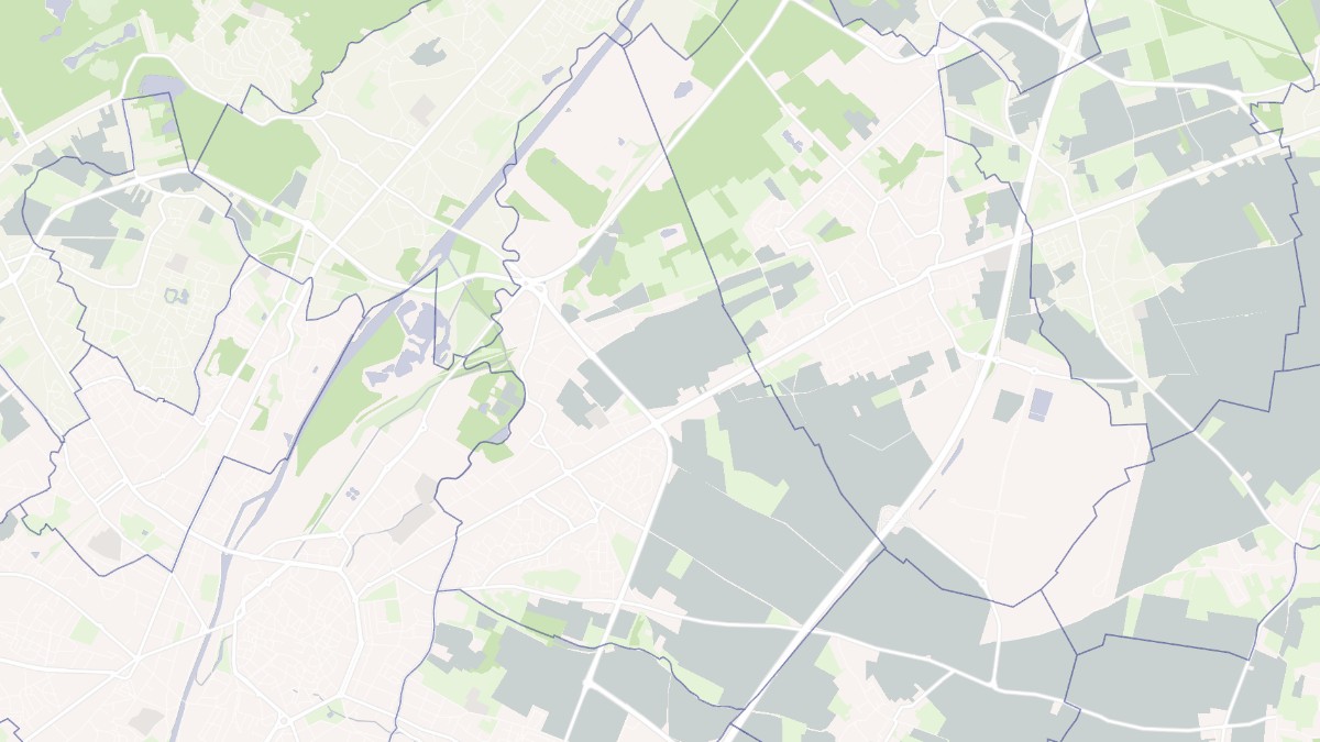 Aperçu cartographique de Saint-Saulve, centré sur la commune