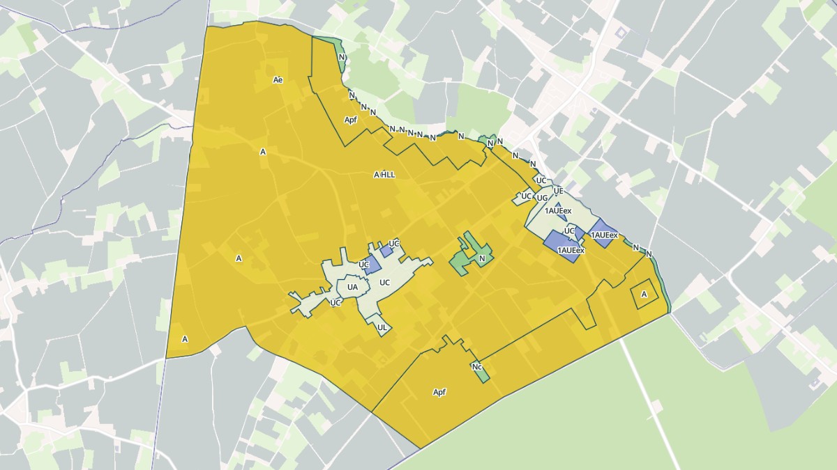 Aperçu cartographique de Steenbecque, centré sur la commune